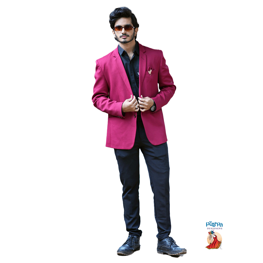 Magenta Pink Single Plane Blazer