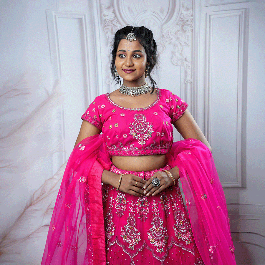 Pink Designer Heavy Lehenga