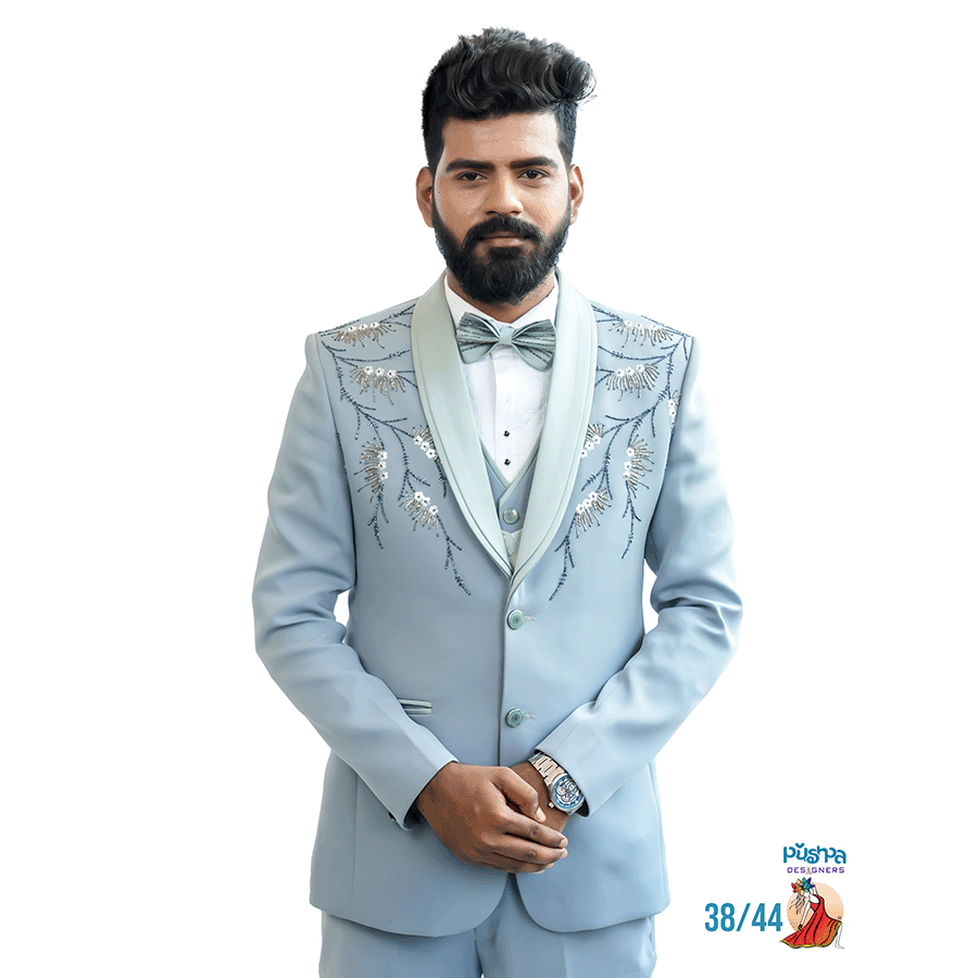 Light Grey Designer Suit - Image 2