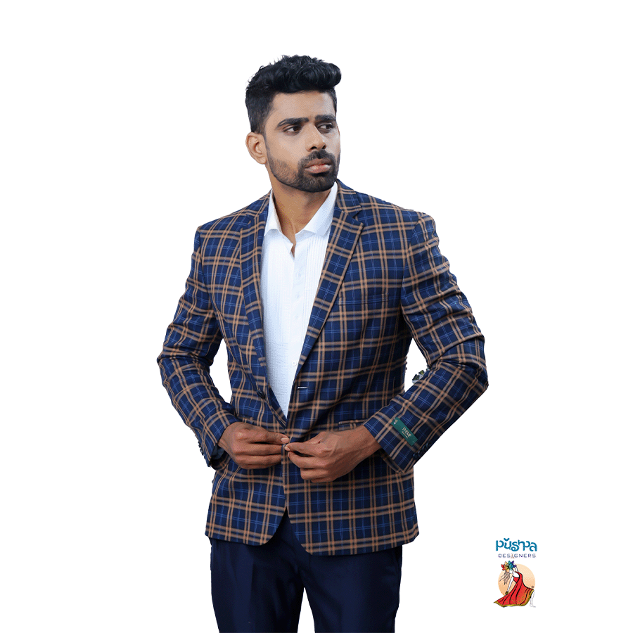 Blue Checks Blazer