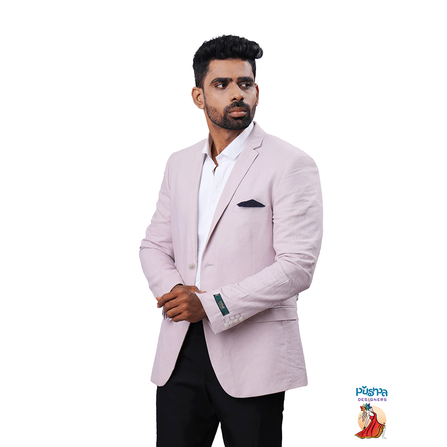 Baby Pink Single Blazer - Image 2