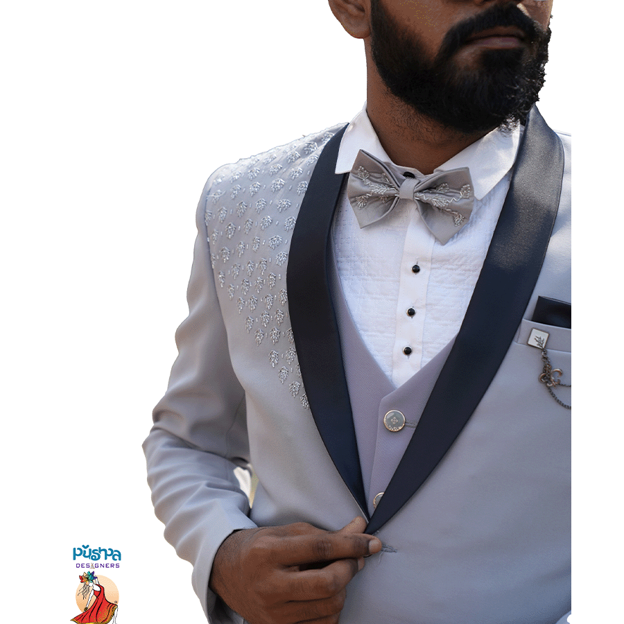 Gray Designer Suit - Image 2