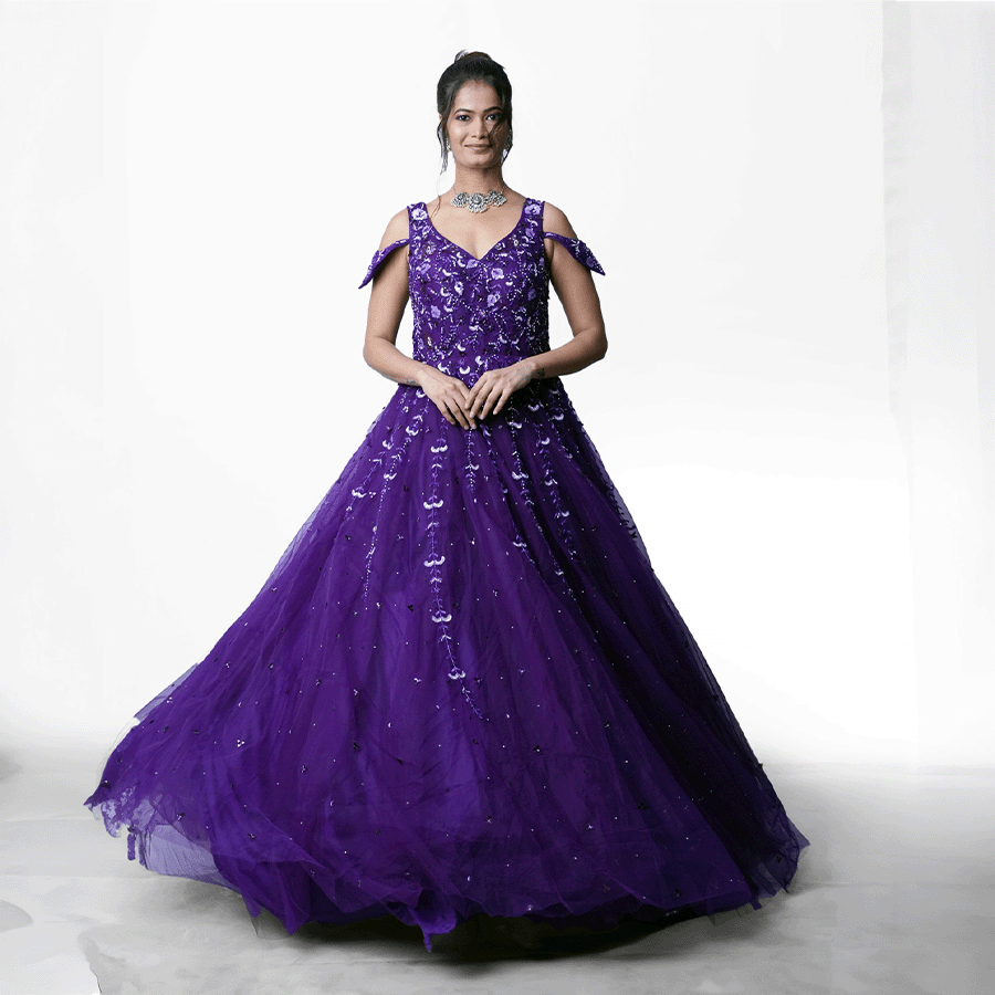 Violet Ball Gown