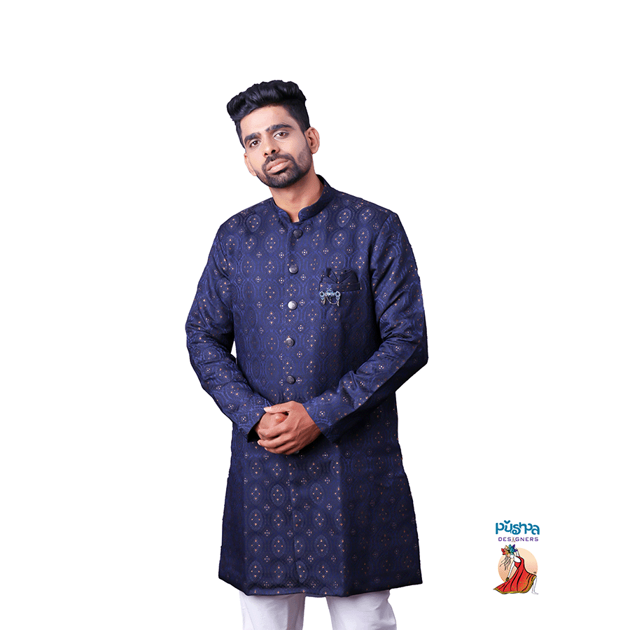 Blue Designer Kurta - Image 3