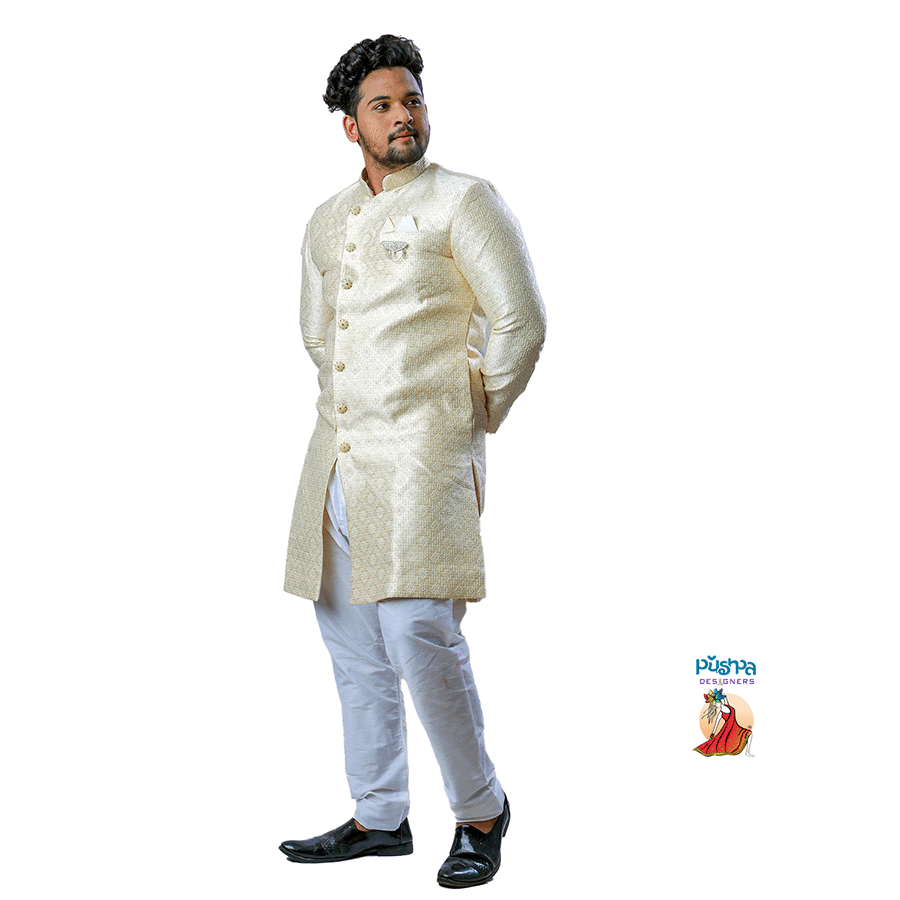 Half White Kurta