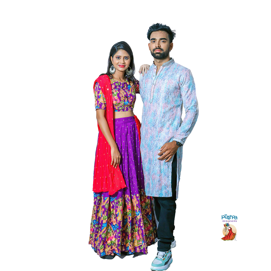 Sky Blue Simple Kurta