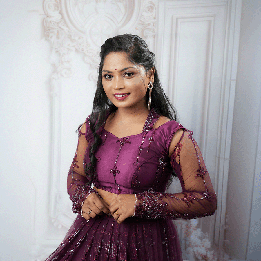 Wine Designer Lehenga