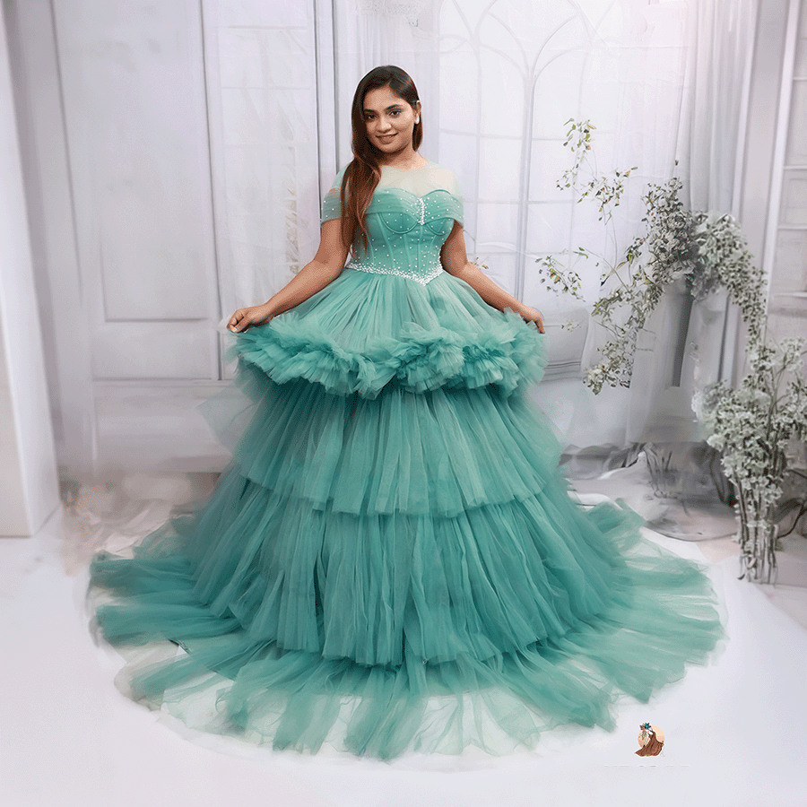 C-green Gown - Image 2