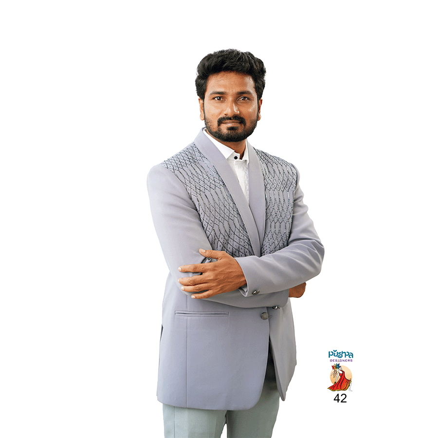 Light Grey Designer Suit - Image 2