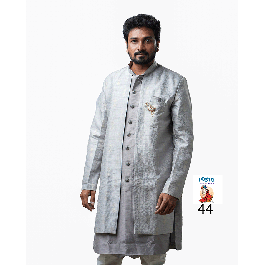 Gray Colour Indo-Western - Image 2