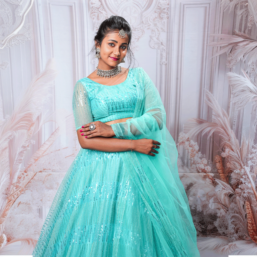 C-Green Lehenga
