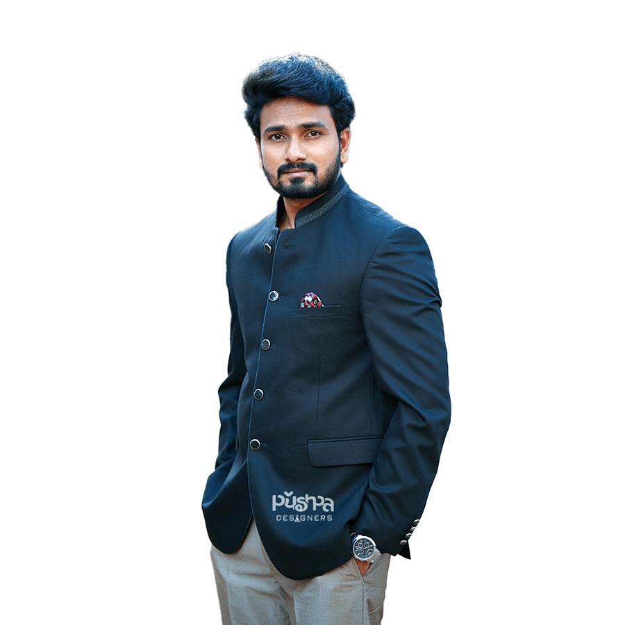 Navy Blue Jodhpur Suit