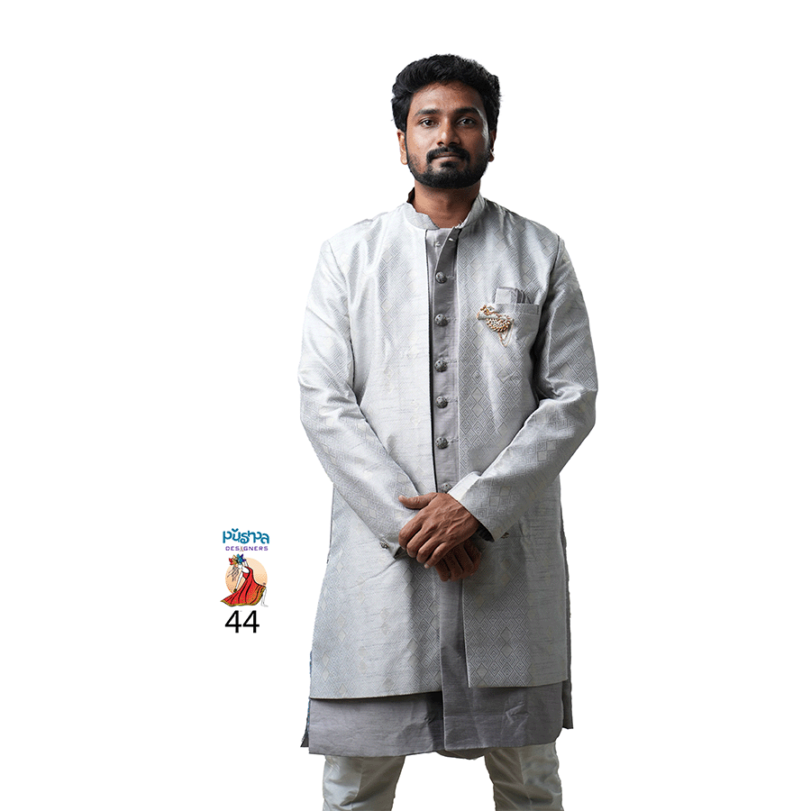 Gray Colour Indo-Western