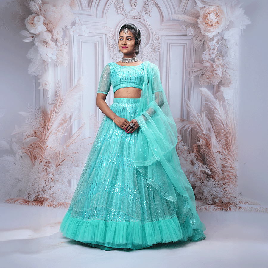 C-Green Lehenga - Image 2